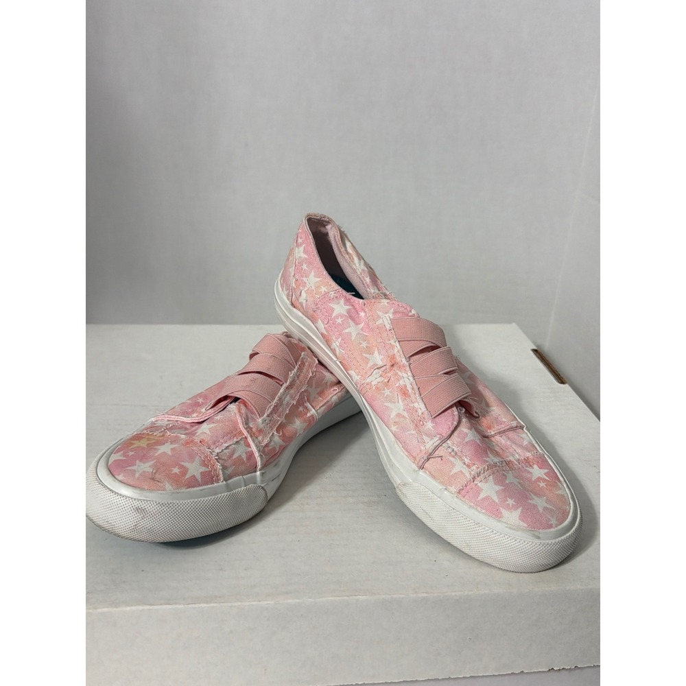 Blowfish Malibu Play Pink Star Print Slip On Canvas Sneakers Womens Shoes